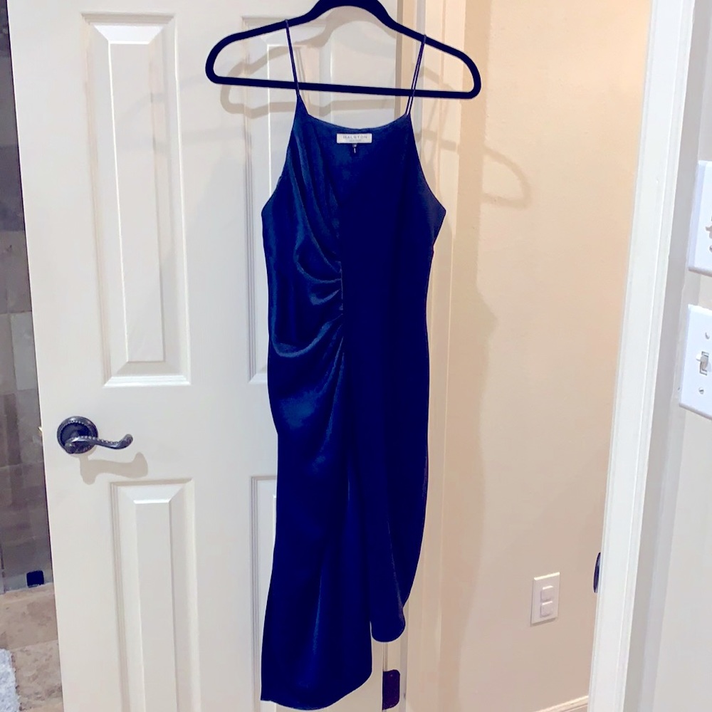 Navy Halston Heritage Cocktail Dress